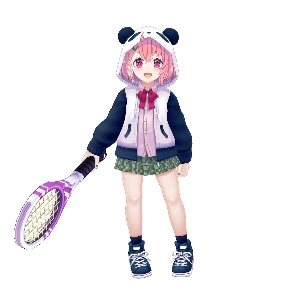 White Cat Tennis Render