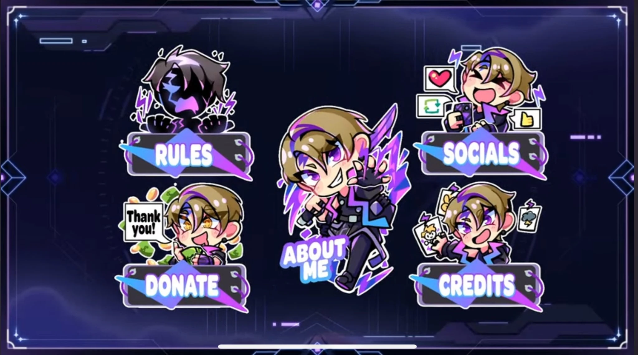 Twitch Panels by x3Dustco