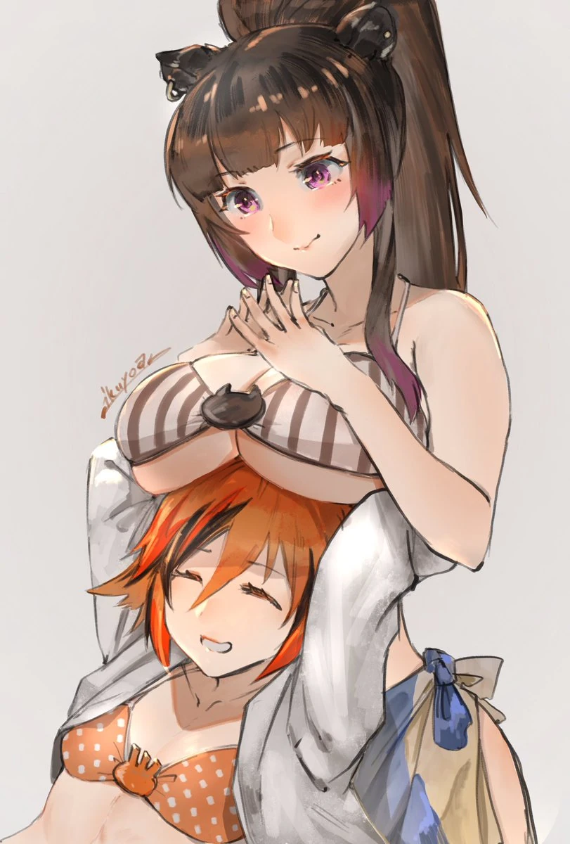 [[Yunohara Izumi]] and Kazami Kuku<br>by [https://twitter.com/ikuyoan/status/1345758313103855616 ikuyoan]