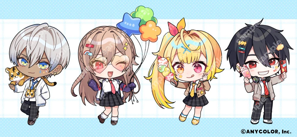 7-Eleven x NIJISANJI Collaboration SD Illustration by Tama