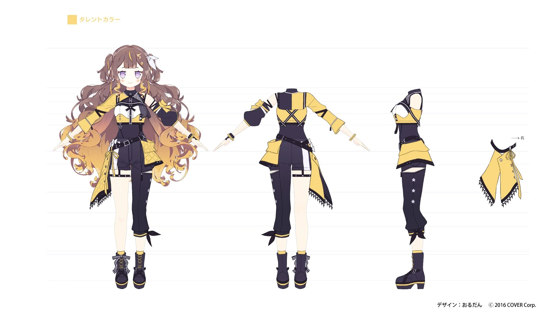 hololive 6th fes. Color Rise Harmony 3D Idol Costume Concept Illustration by Ordan