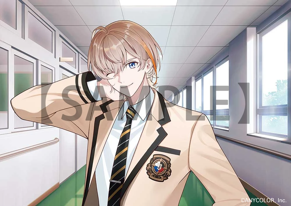 Gakuen VOLTACTION Hallway Background Illustration<br>by WAGO