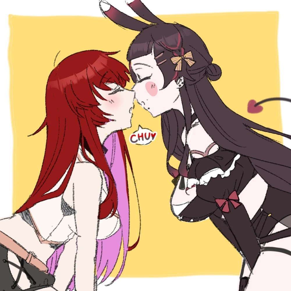 Hinokai and Kiyomi Usagi by ZoYee