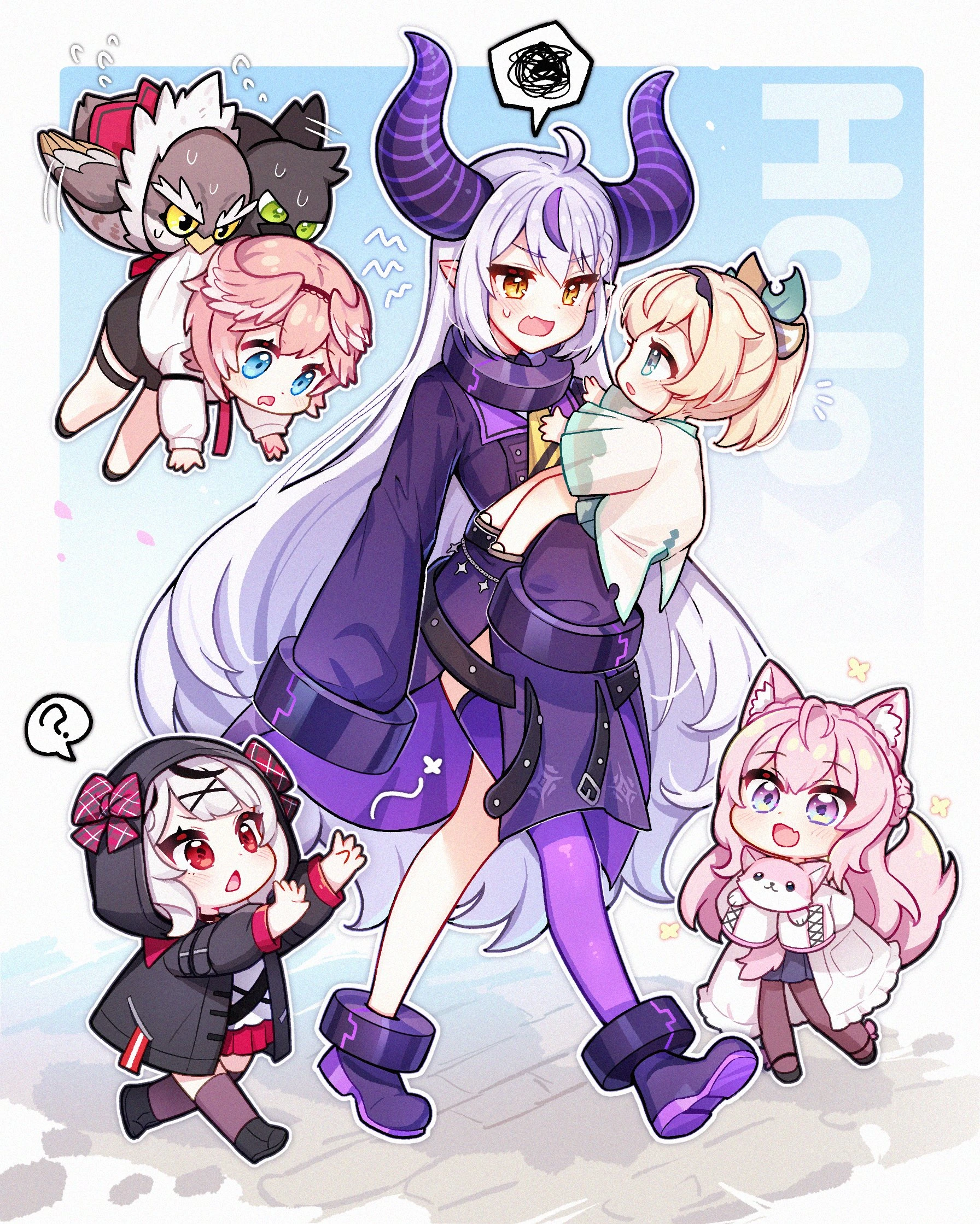 La+ Darknesss 2022 Birthday Illustration by MONO MON