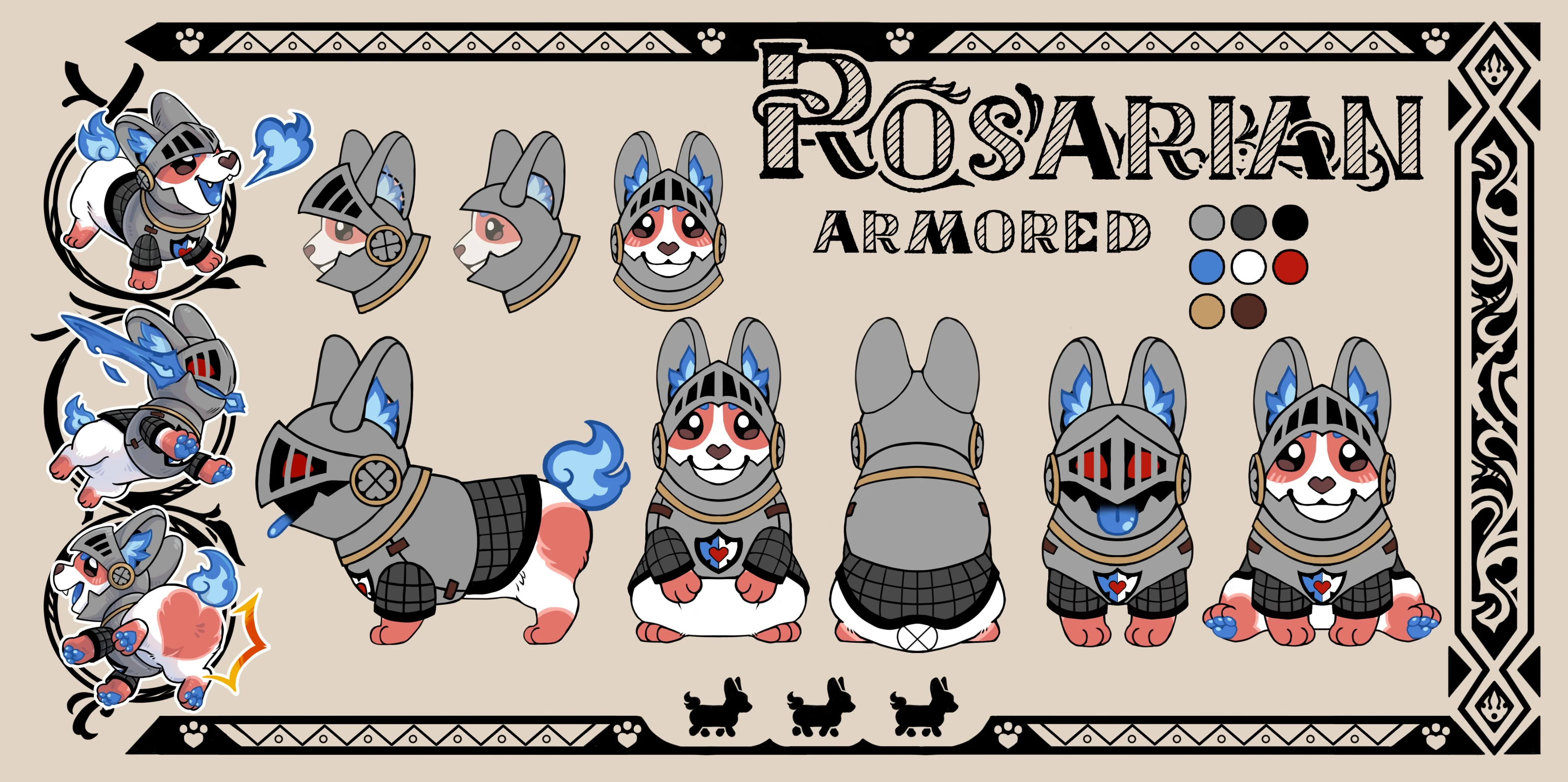 Armored Rosarian December 2025 Illustration by badger yekun
