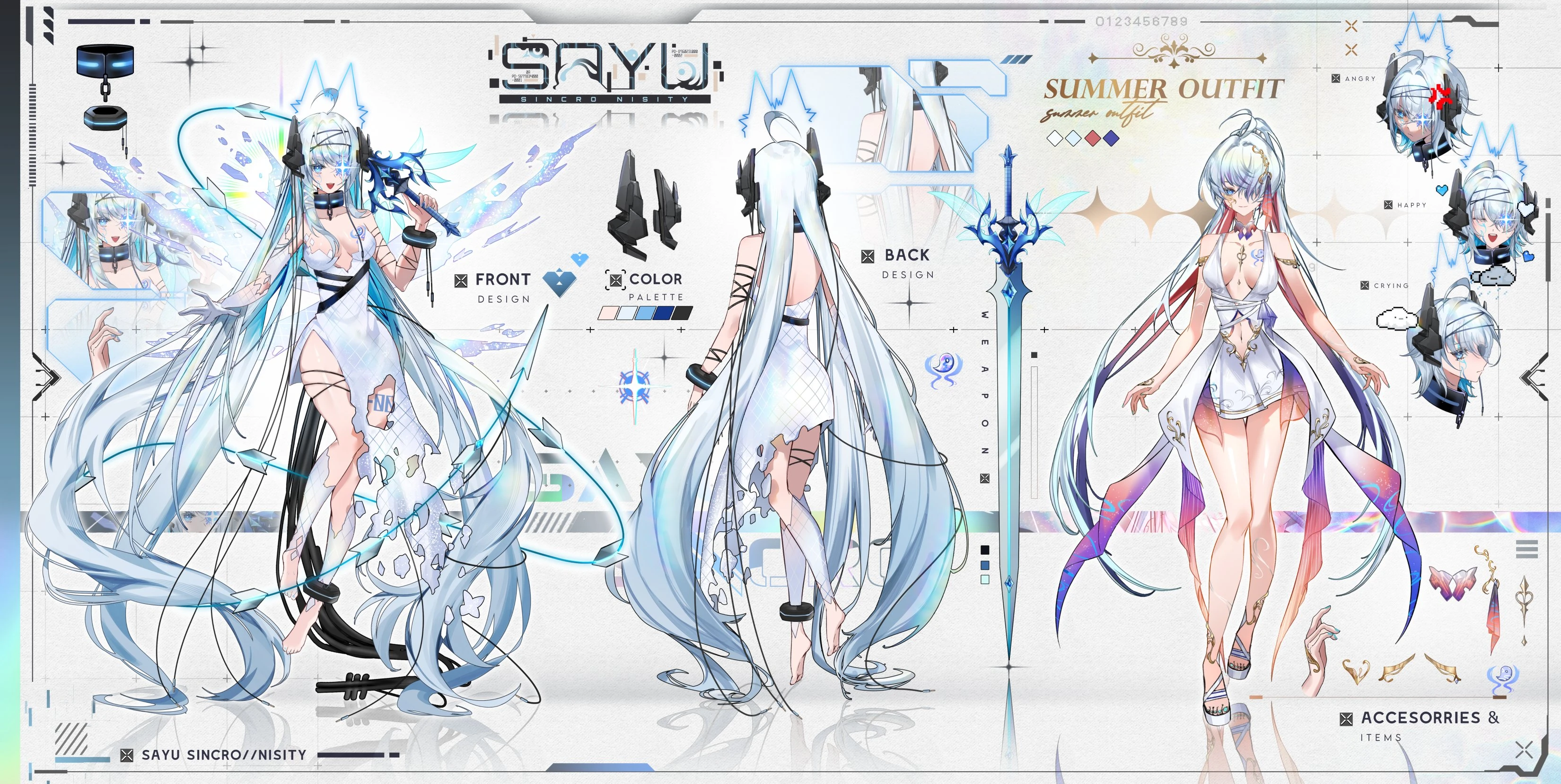 PRIMORDIɅ Outfit Reference Sheet