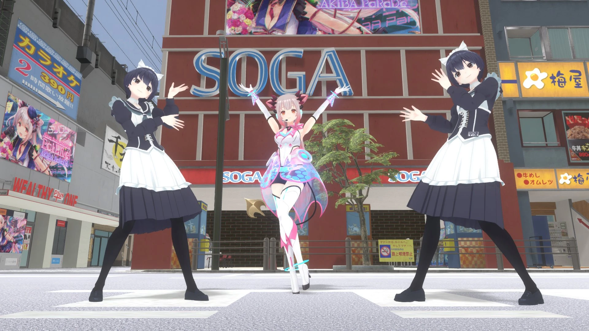 Third 3D Costume Alongside Two Nanashi