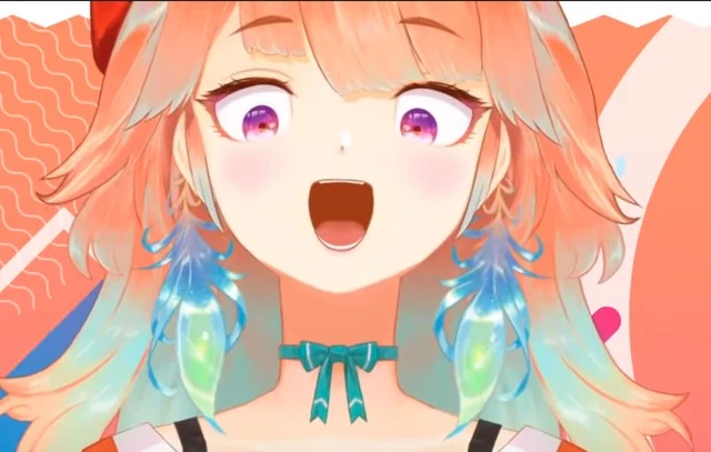 Kiara screaming, a habitual sight during her streams.