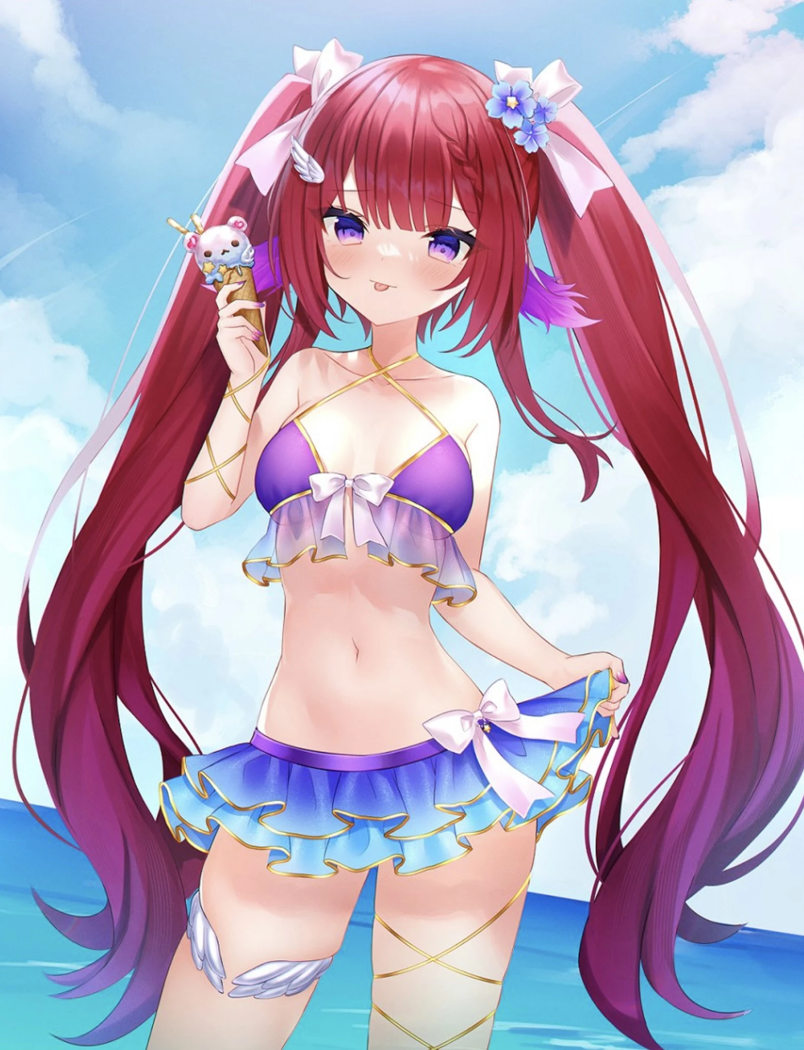 Aurora Phoenyx summer art by shouu_kyun