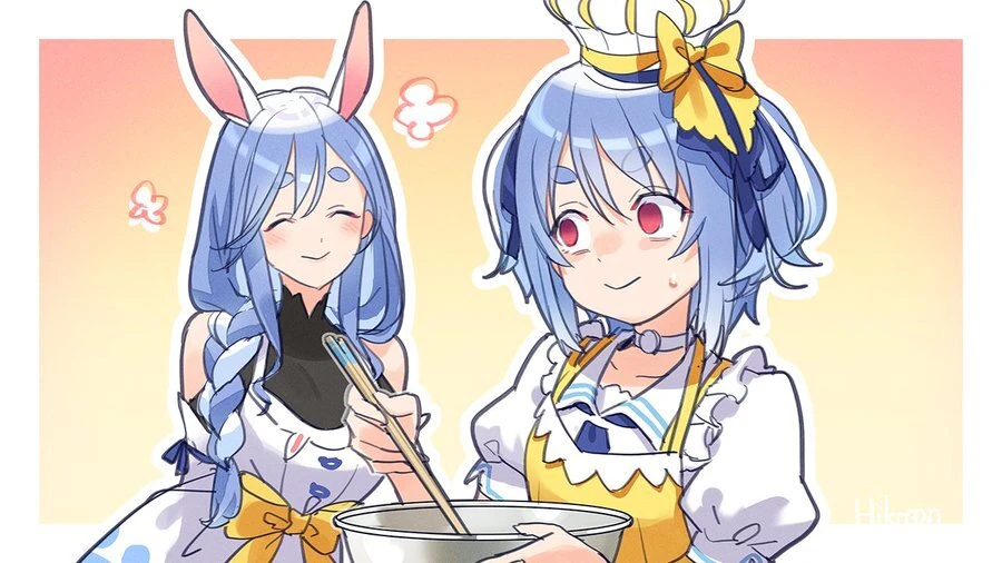 Pekora and Pekomama by Hikosan