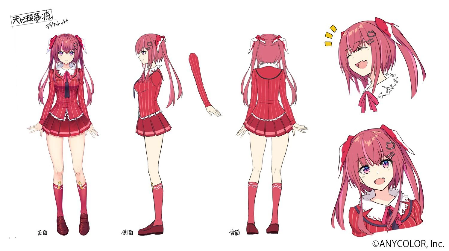 Reference Sheet (No Jacket)