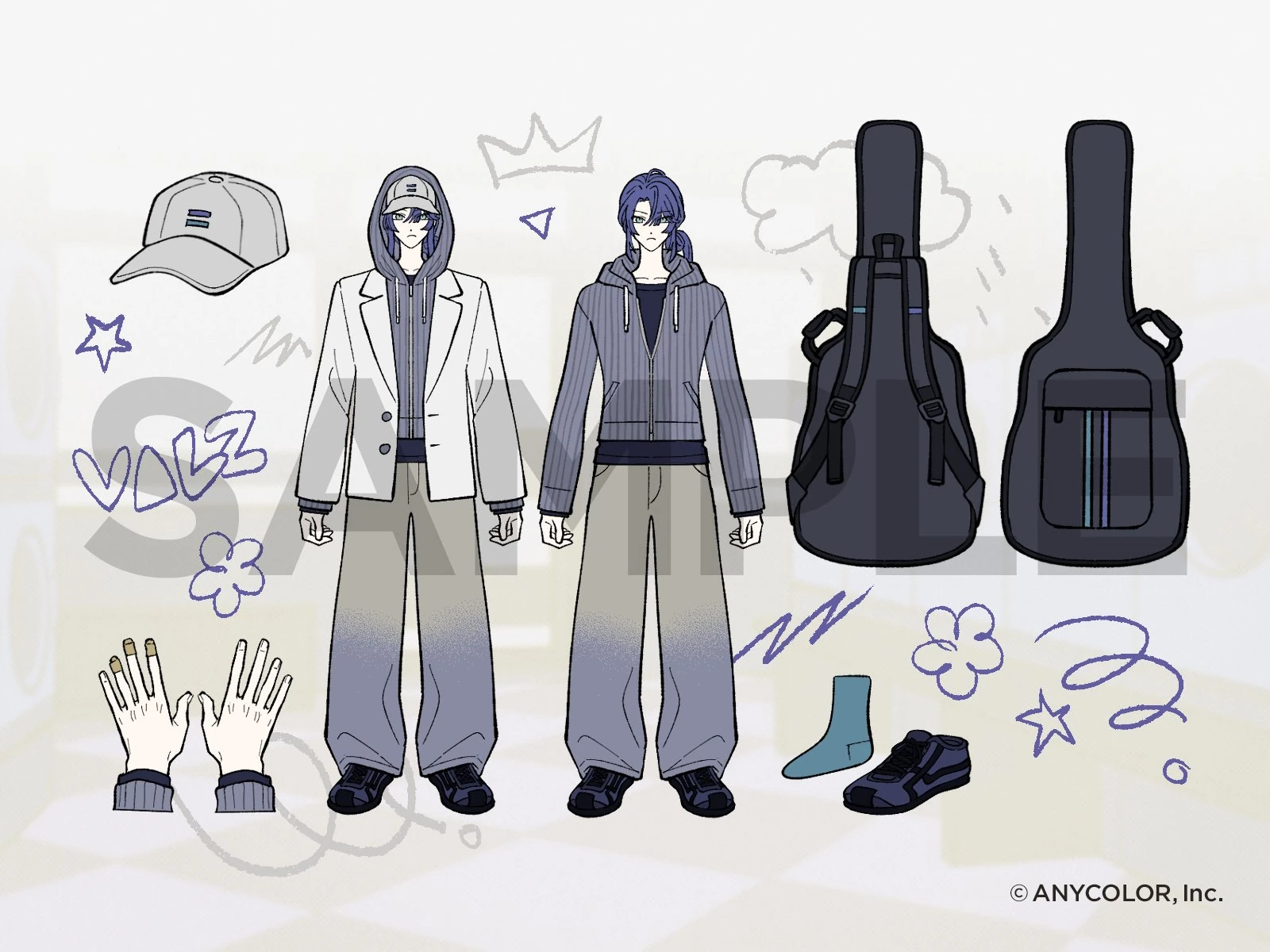 Muteki no Ousama Outfit Reference Sheet Illustration<br>by Inuha