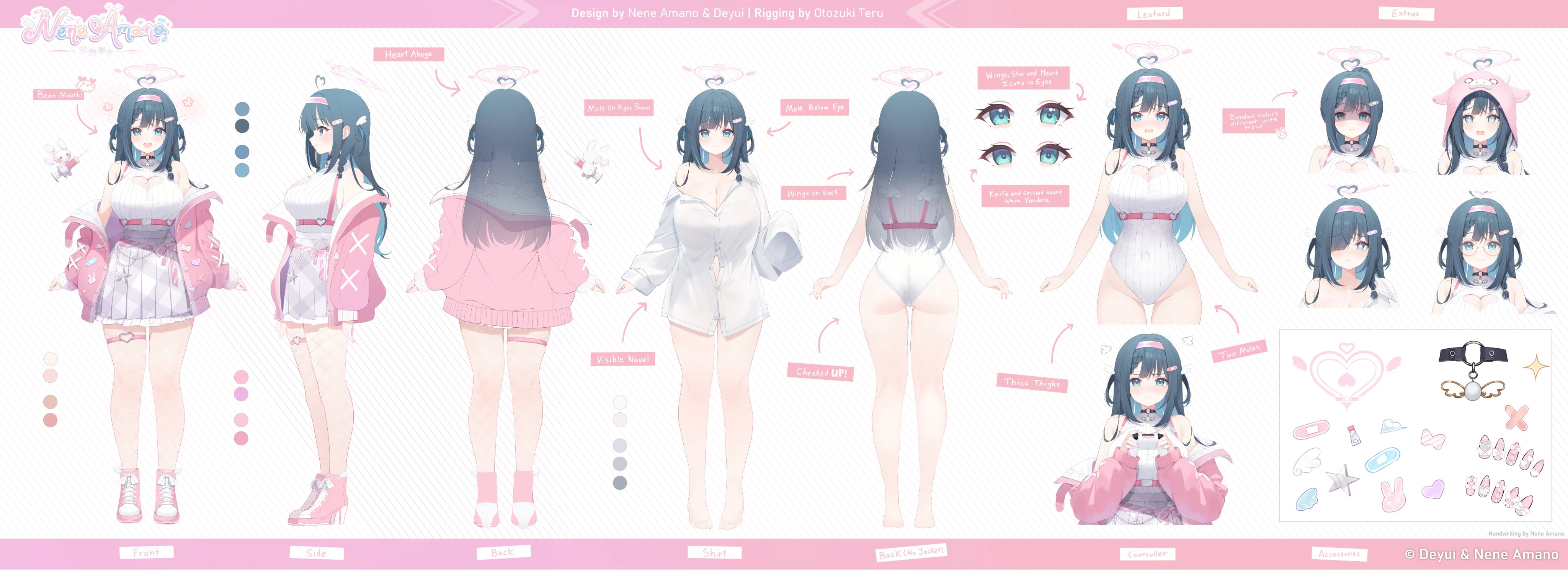 First and second outfit Reference sheet<br>by Deyui