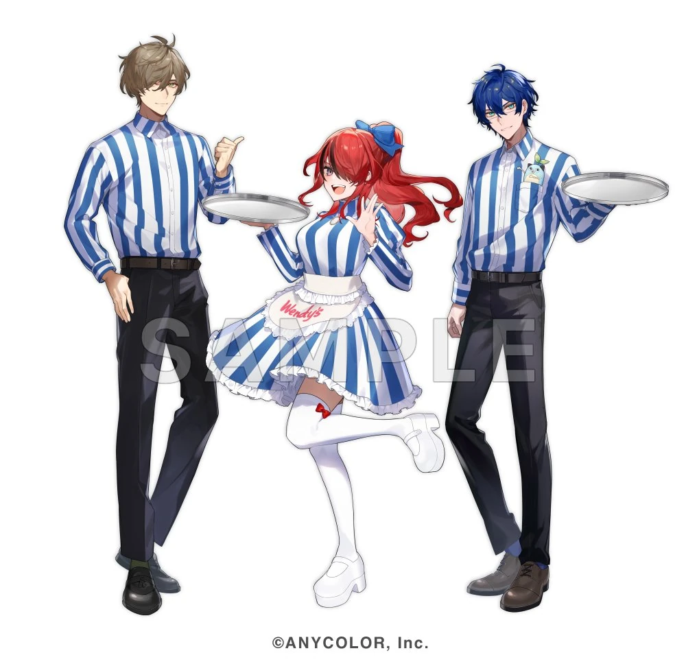 NIJISANJI × Wendy's First Kitchen Collaboration Illustration by Tonoshi