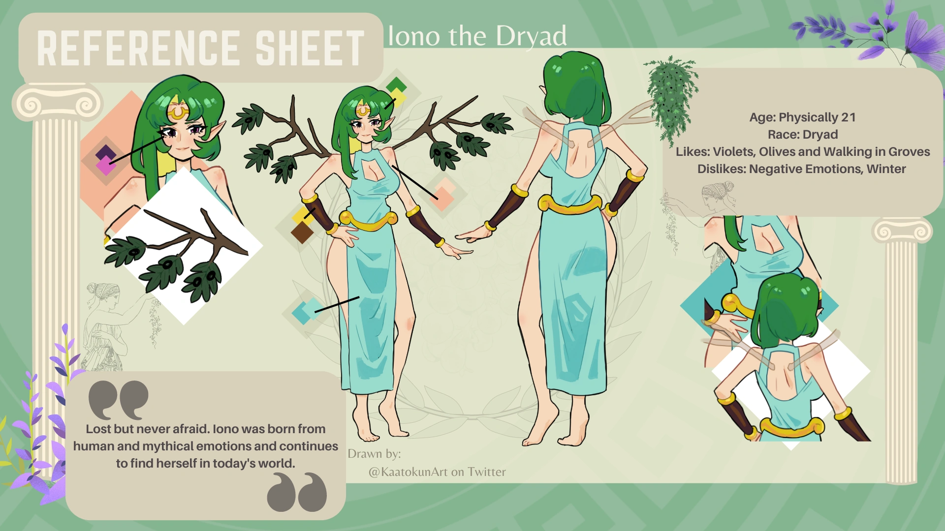 Reference Sheet Drawn by: kaatokunart
