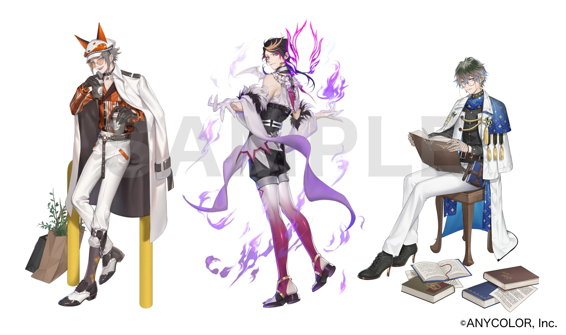 Mysta Rias, Shu, and Ike Eveland bilibili Dress-Up Poll Illustration by inanome