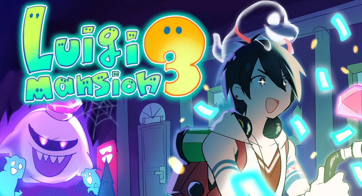Luigi's Mansion 3 Illustration<br>by Ninahachi