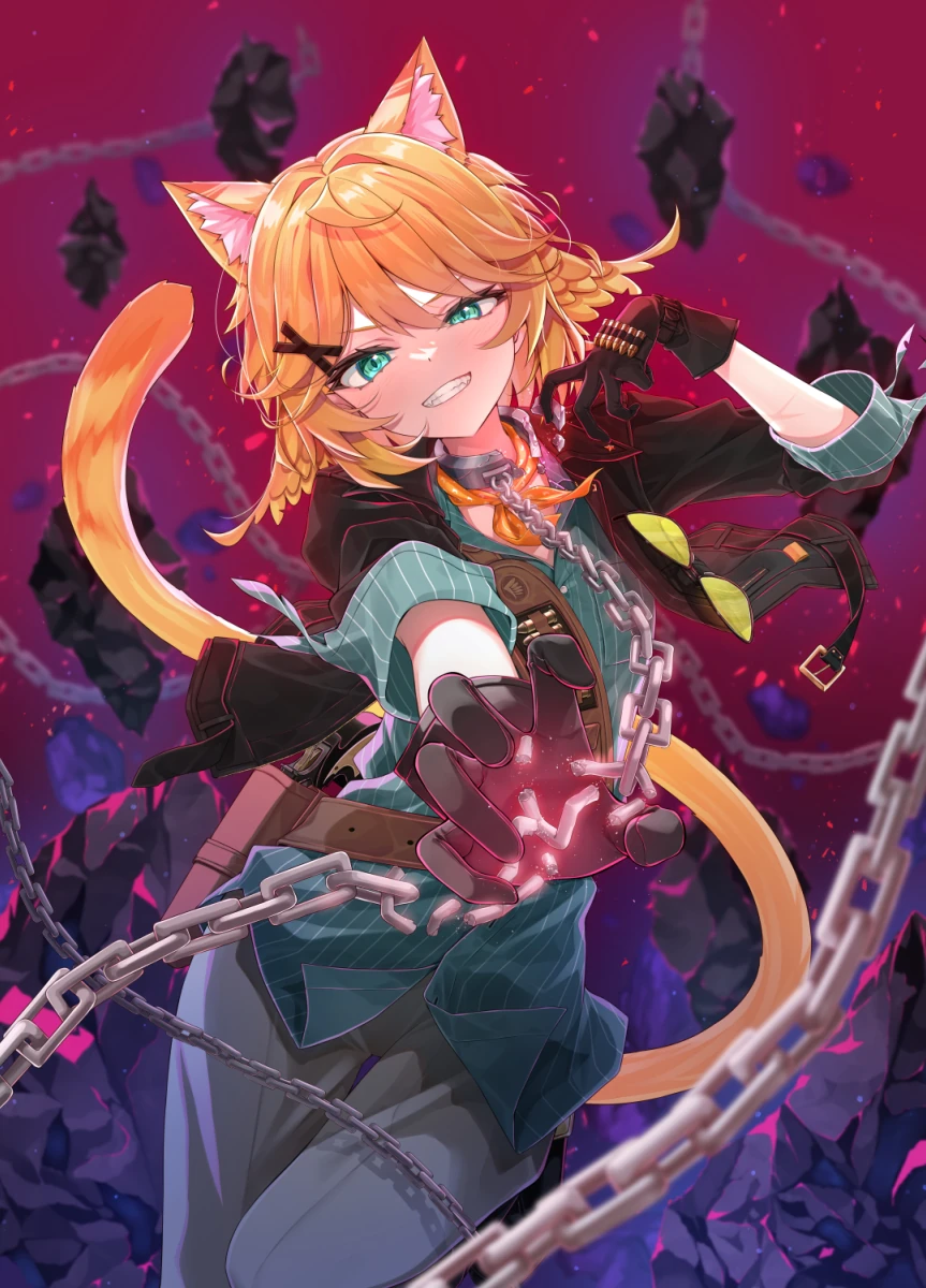 Divine Chaos VCard Illustration by Mogu Zaemon