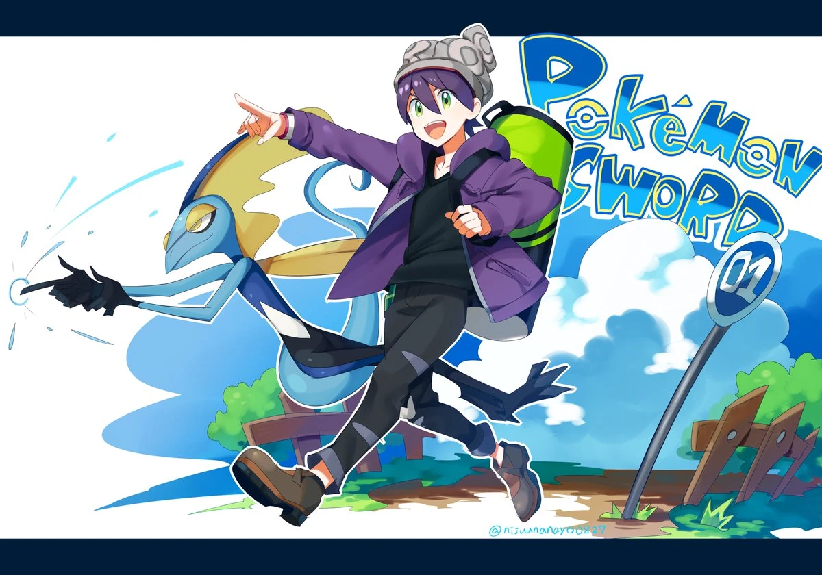 Pokemon Sword Illustration<br>by Ninahachi