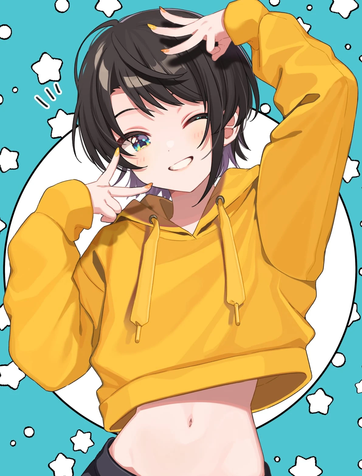 Subaru in Hoodie