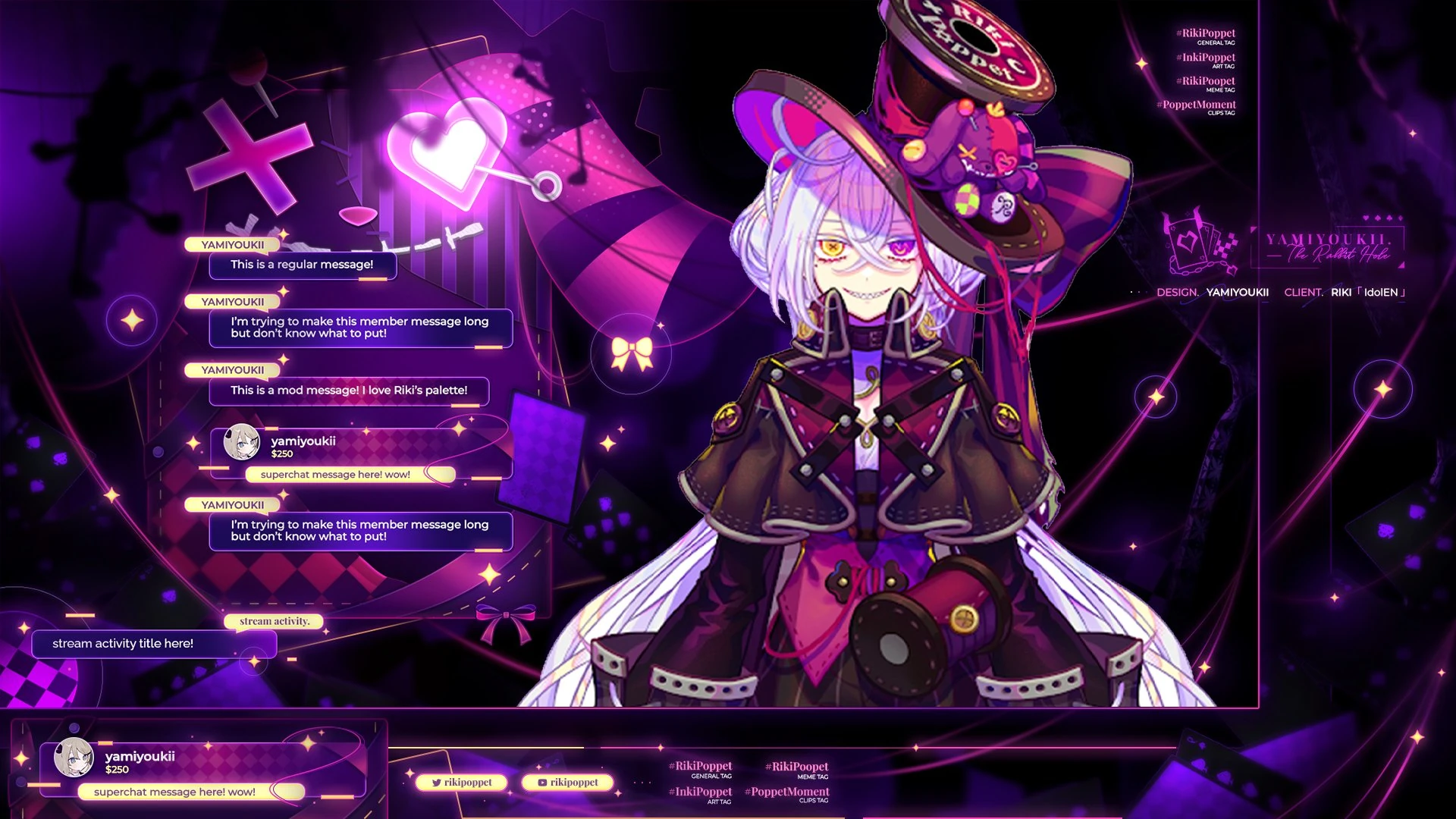 Stream Overlays and Widgets by Yamiyo