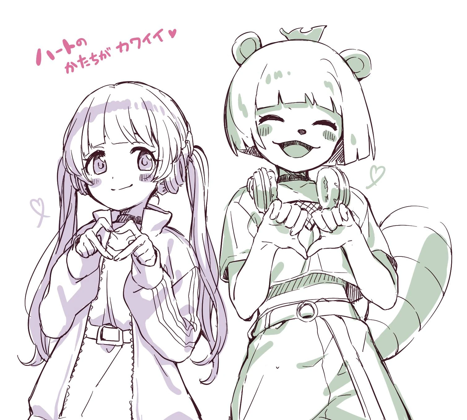 Ponpoko and Mochi Hiyoko