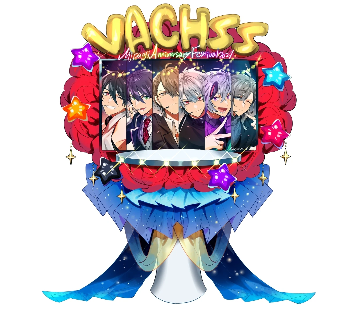 VACHSS NijiFes 2021 Illustration<br>by Ninahachi