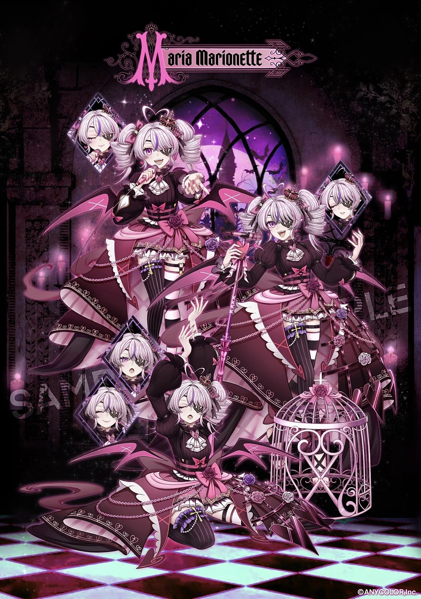 Gothic Cage Vampire Illustration<br>by Cheese