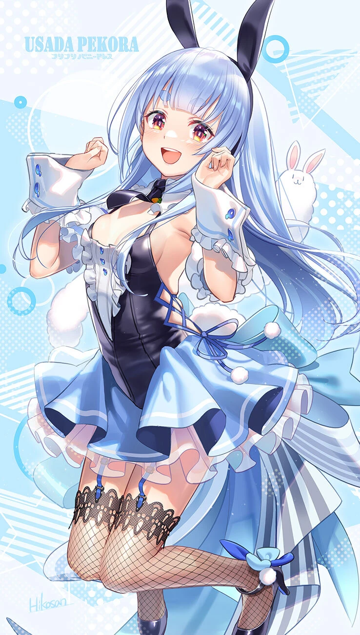 Furi Furi Bunny Dress Illustration<br>by Hikosan