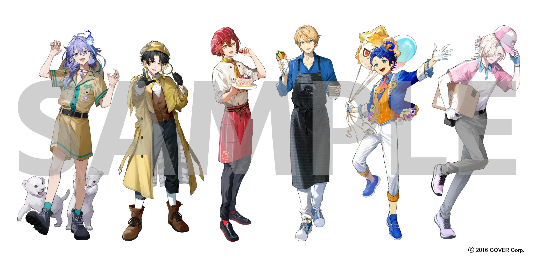 AGF2024 HOLOSTARS Town Illustration by Bodax