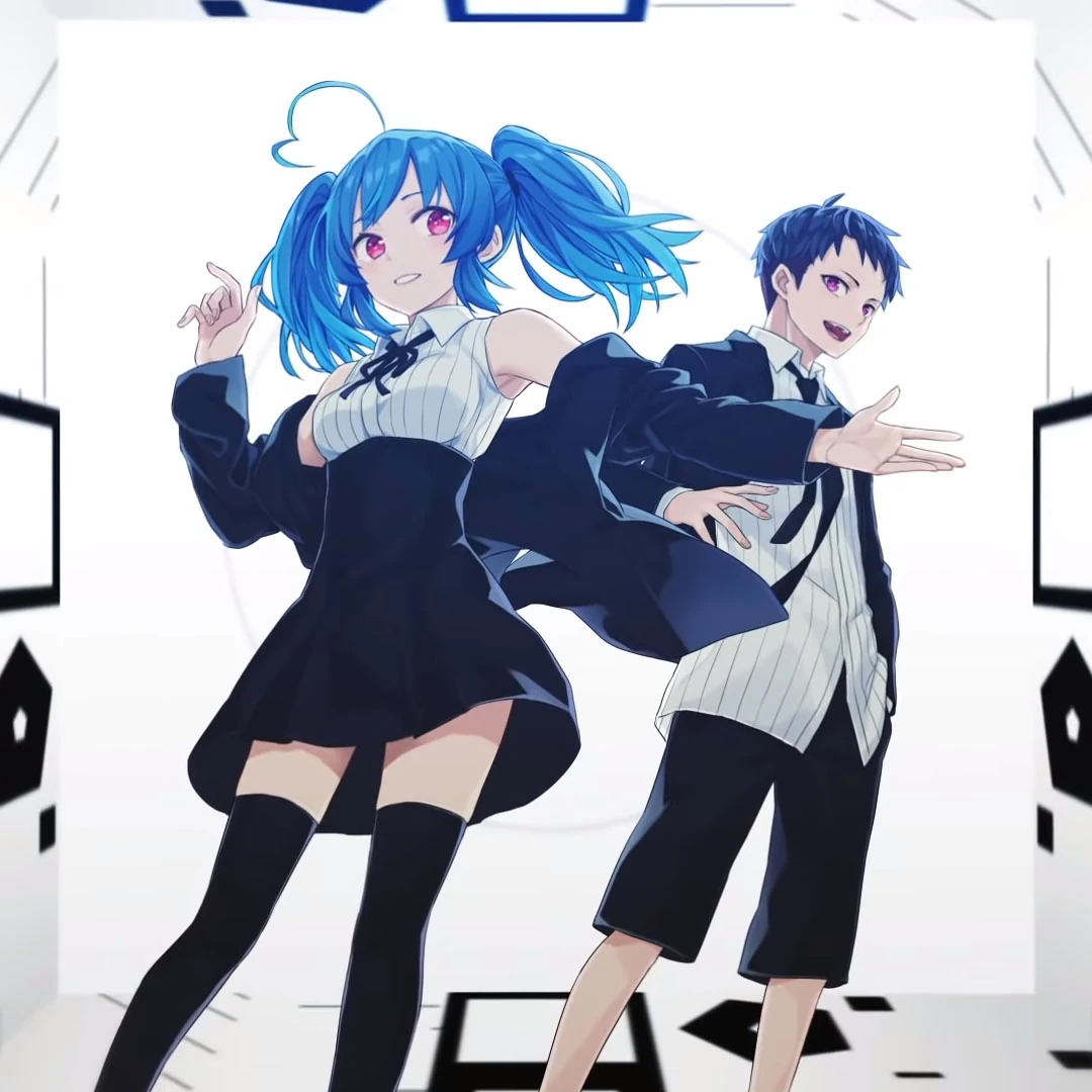Artwork for the single Bousou Invention with Kosaka from MonsterZ MATE<br>(by Toro Mera)