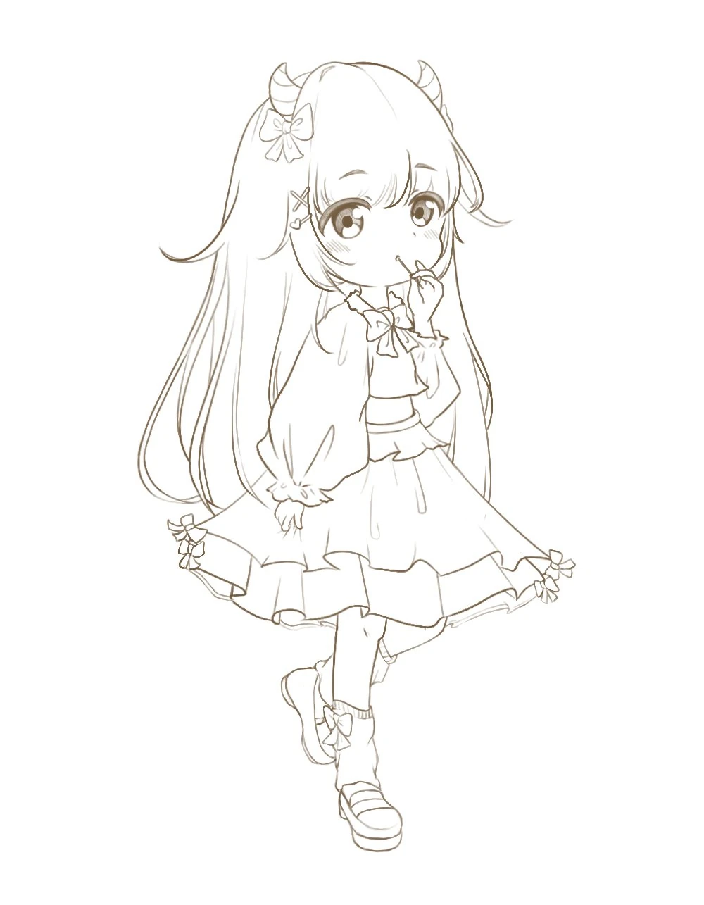 Meru by Meru line art