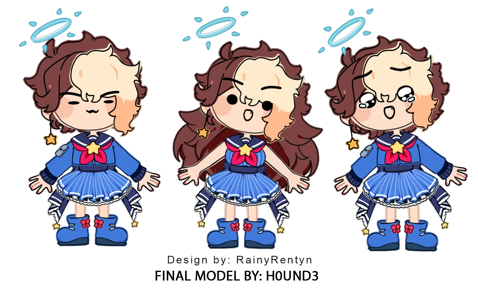 Chibi Grimolin Live2D<br>Art + Rig by H0UND3