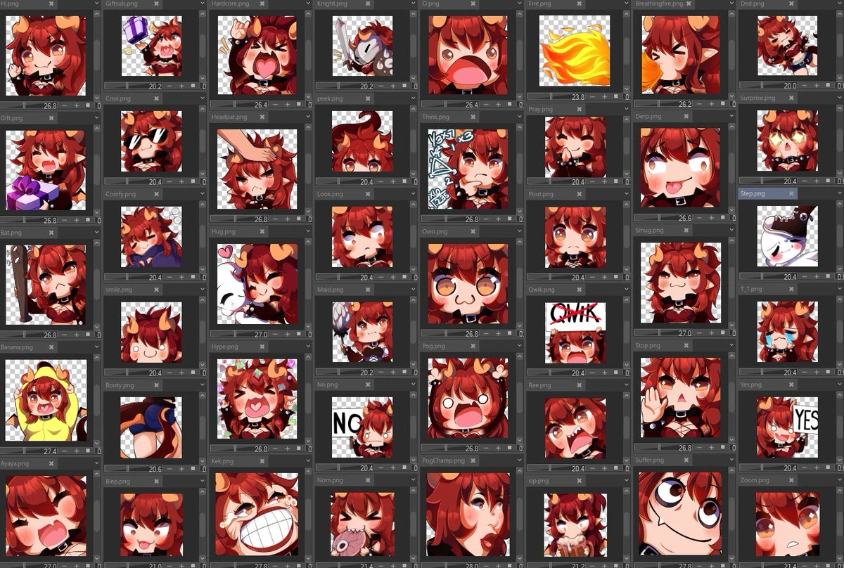 Zentreya Emotes by LilythArts