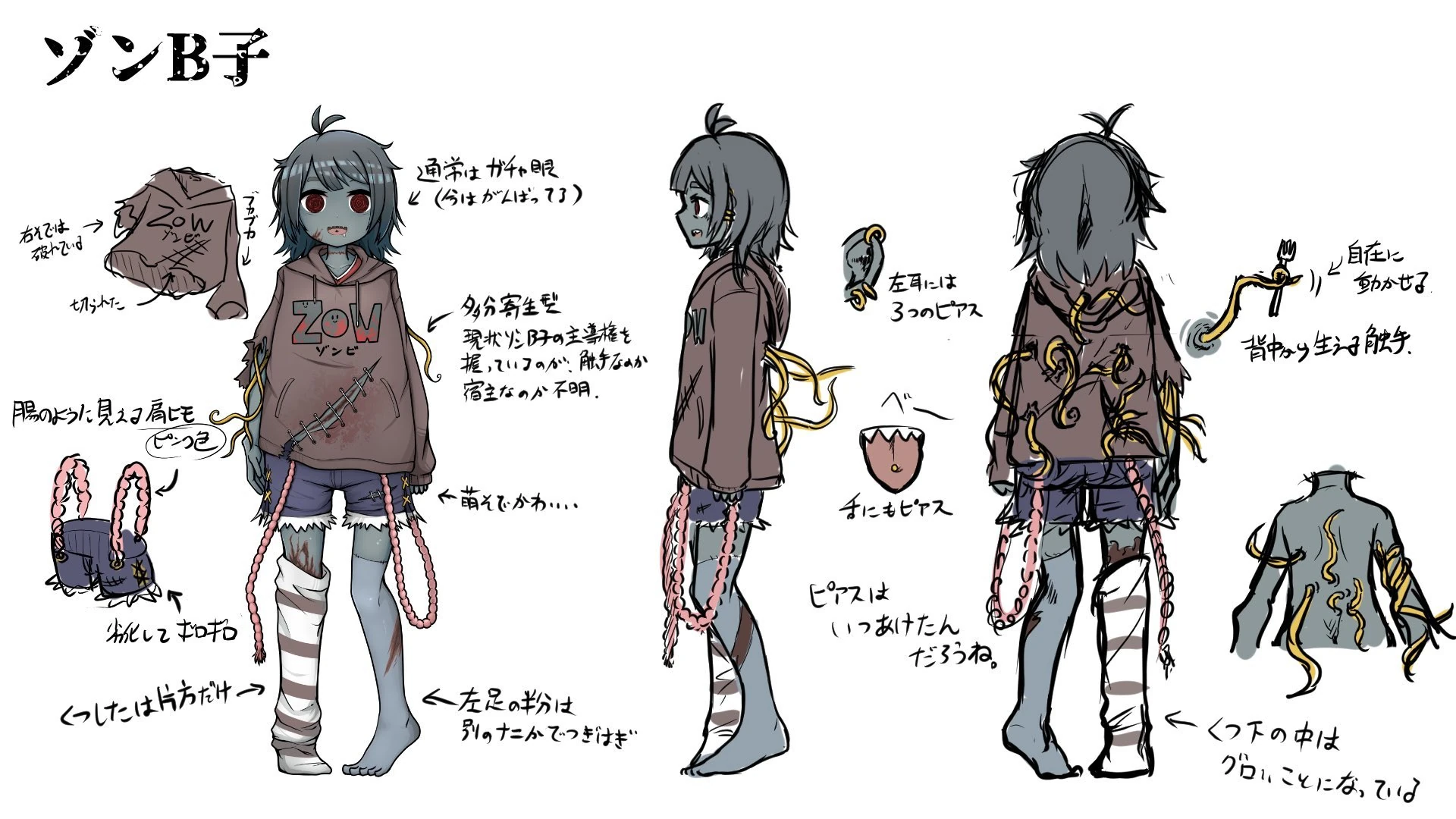 ZonBko Character Design Sheet