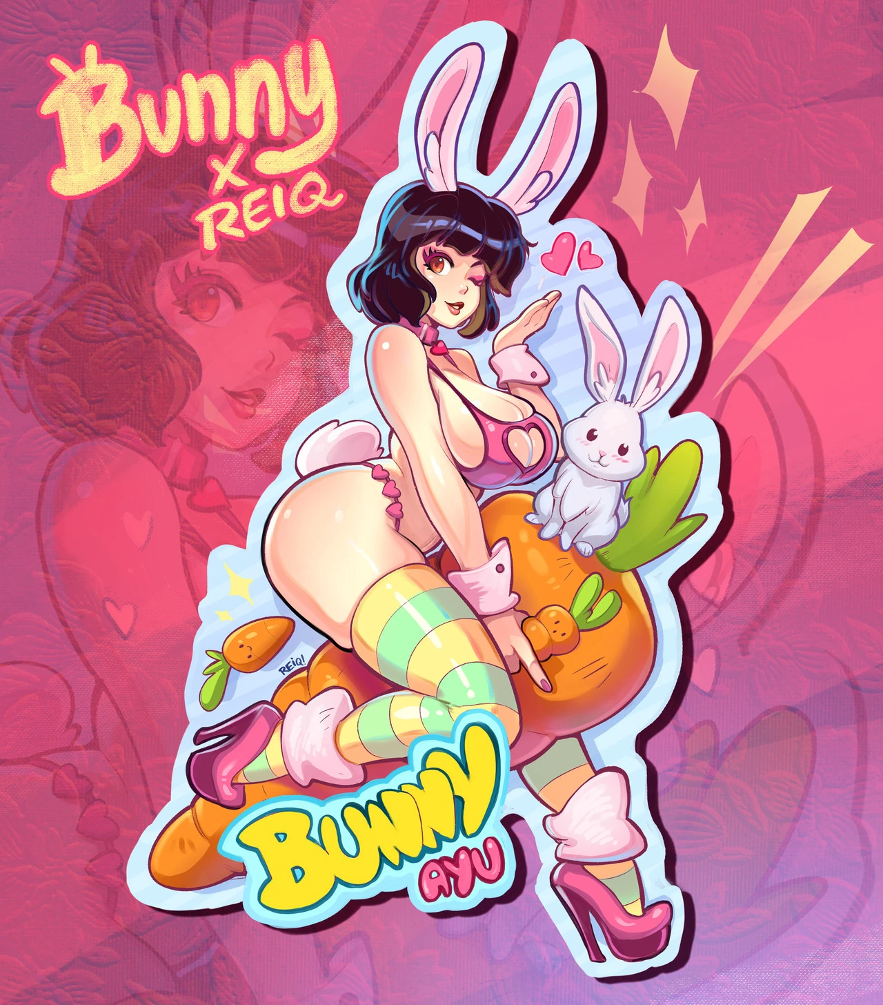BUNNY gif Official Sticker by reiq