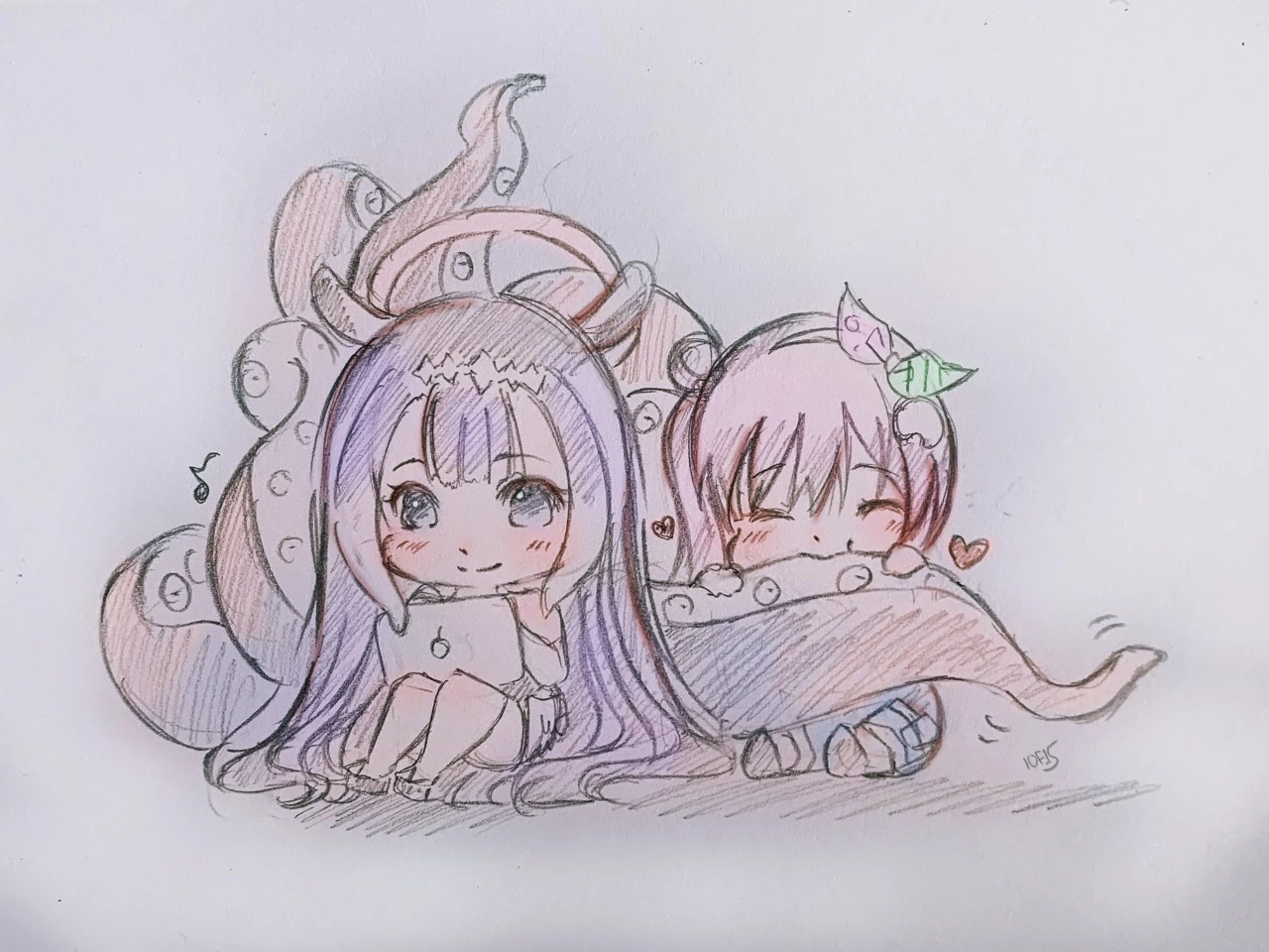 Iofi Munching Ina's Tentacle<br>by Airani Iofifteen