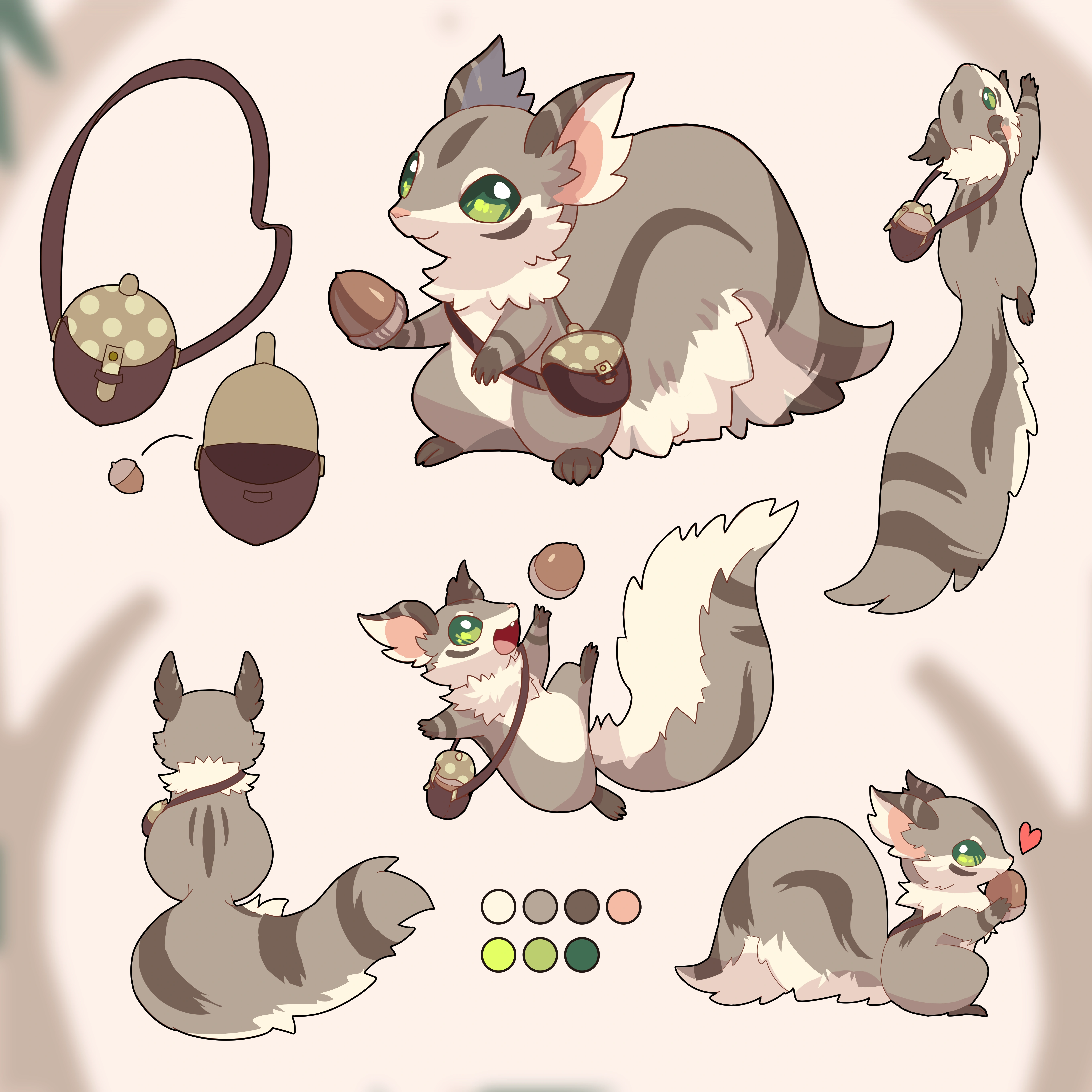Kumi's chat mascot, the Nutter Art by [https://x.com/byaku_yutari byaku_yutari]