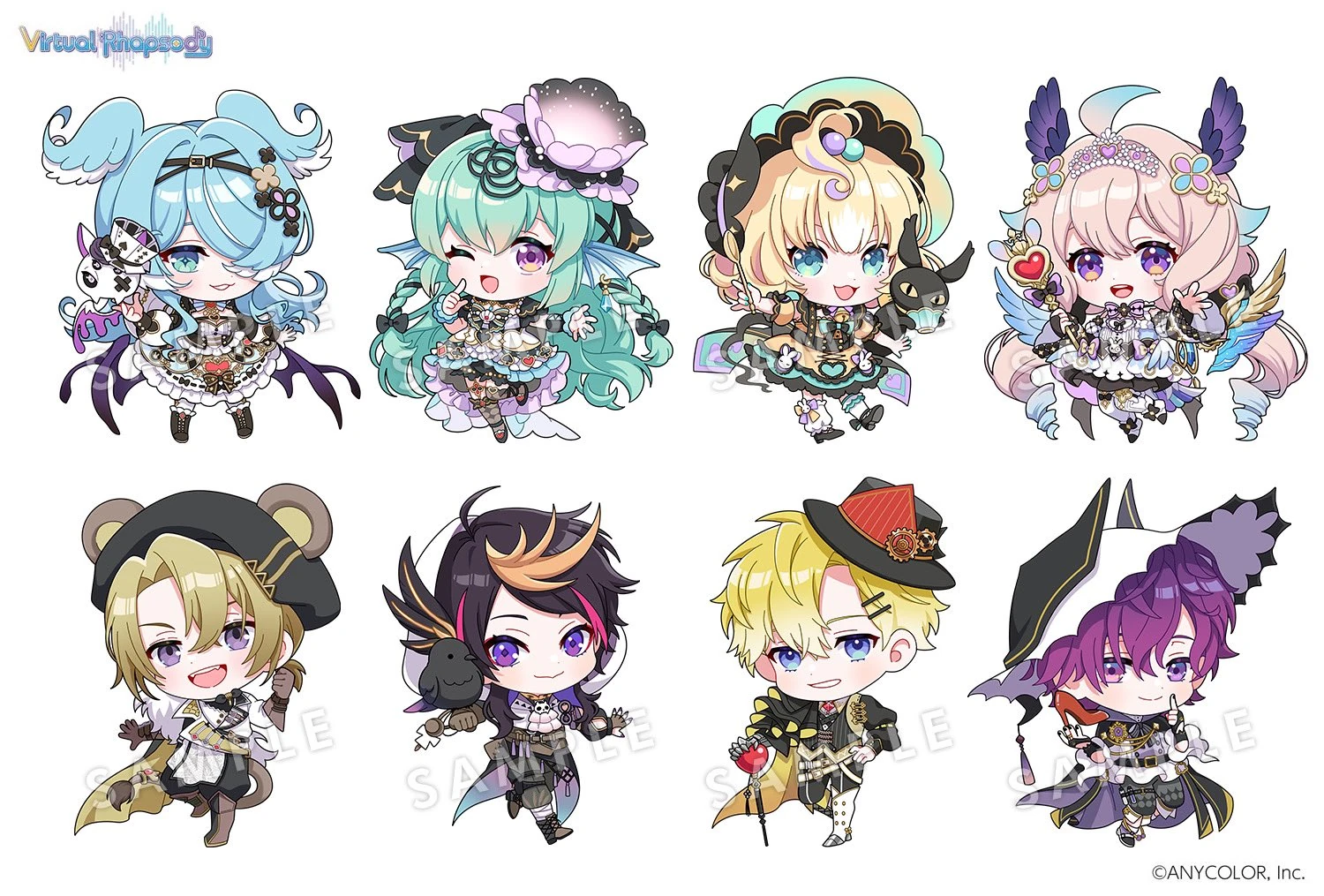 Virtual Rhapsody Singapore Chibis by 双猫屋