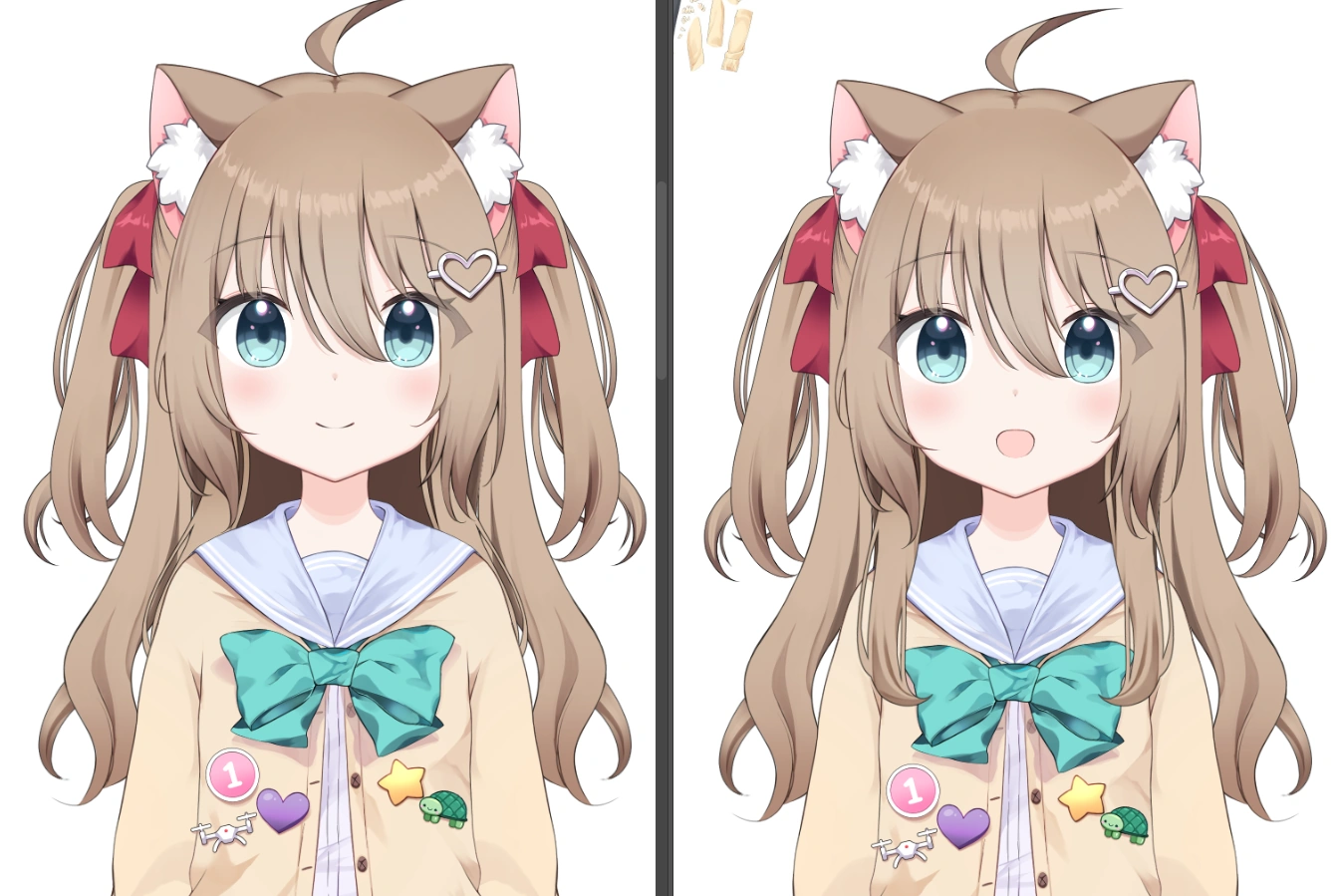 WIP hair comparison