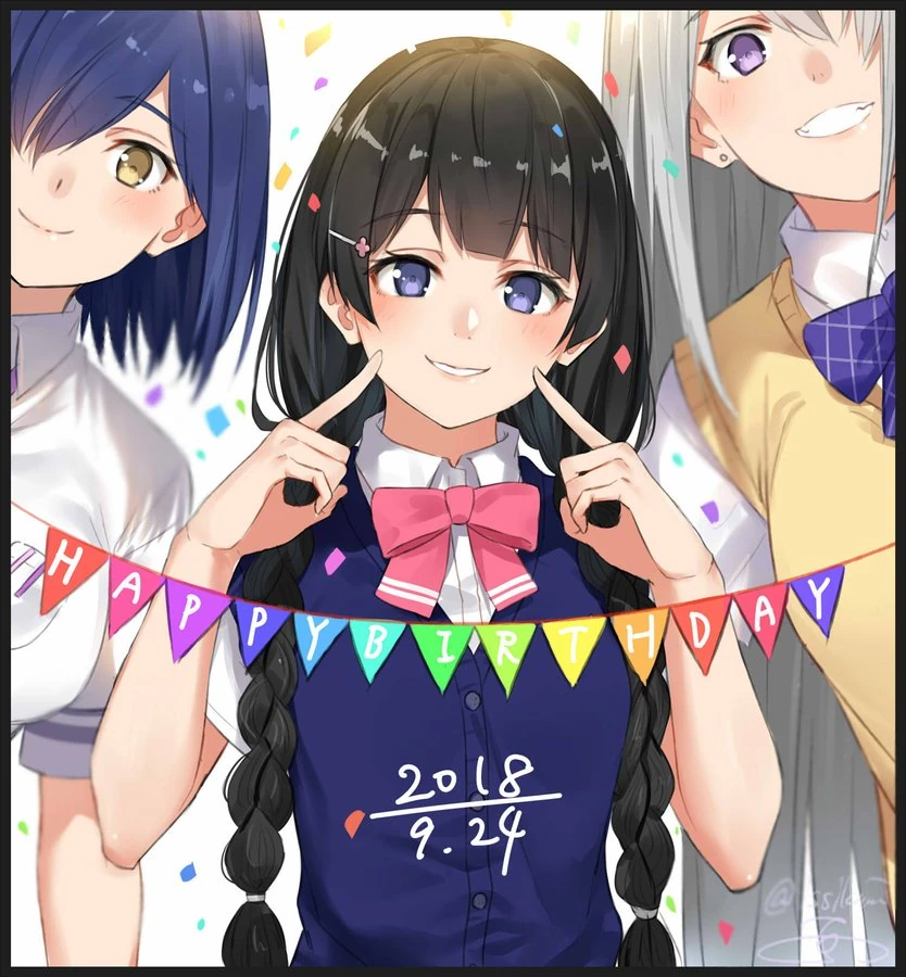Tsukino Mito 2018 Birthday Illustration<br>by Issiki