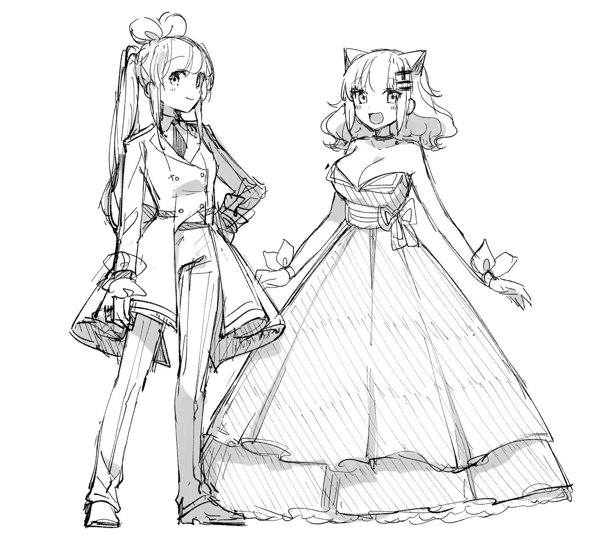 Princess Tsuki-chan and Prince Ai-chan<br>by [https://twitter.com/aru9a3/status/1045034221176143872 Kurihara Sakura]