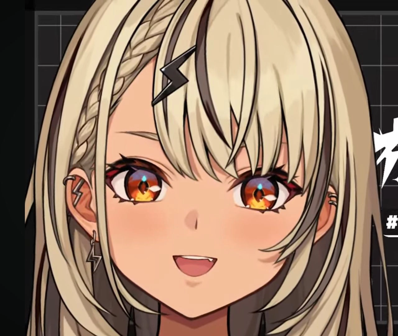 5th Outfit Head Shot with Redesigned Eyes and Visible Fang