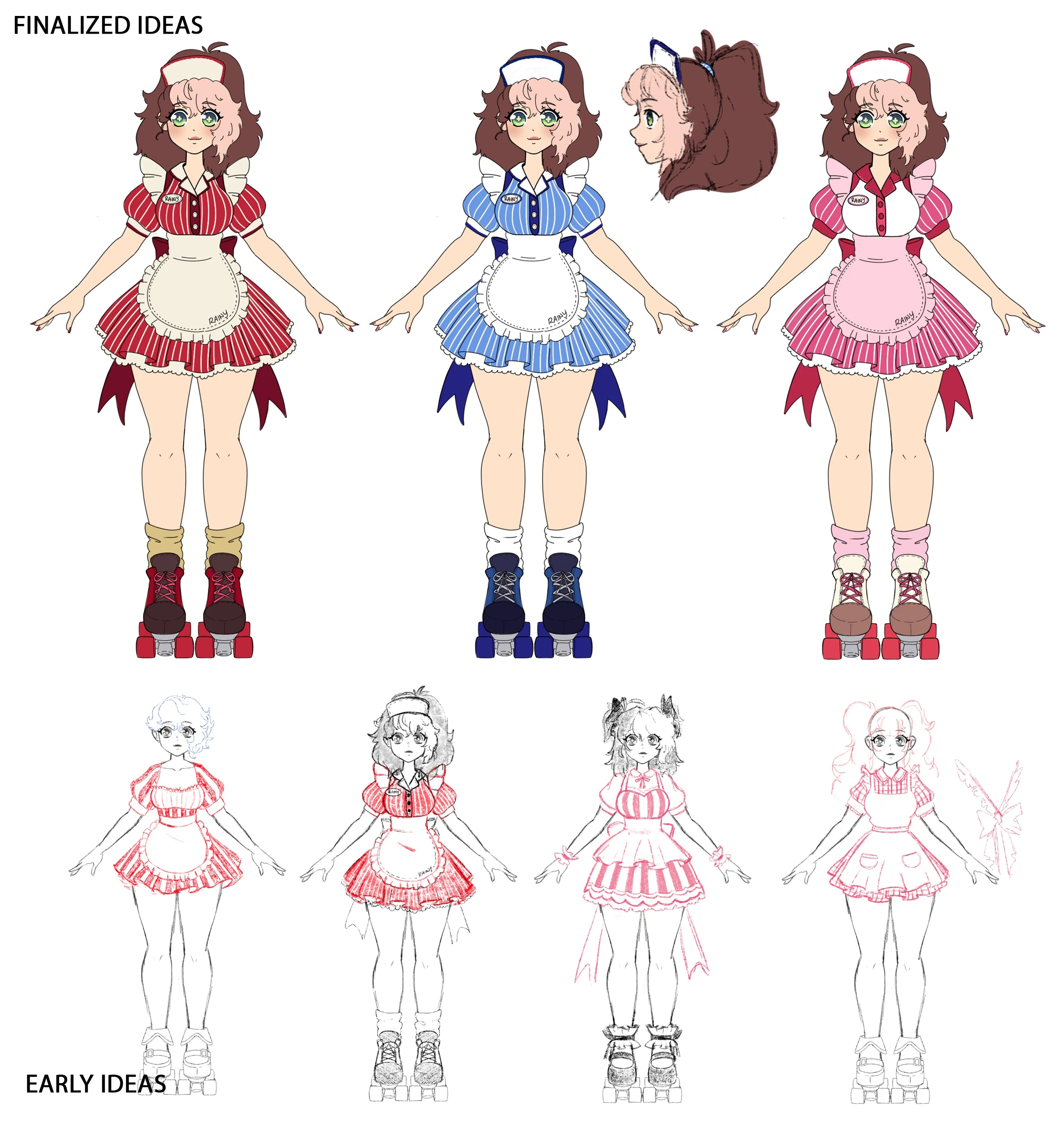 Waitress concept art<br>Design by RainyRentyn