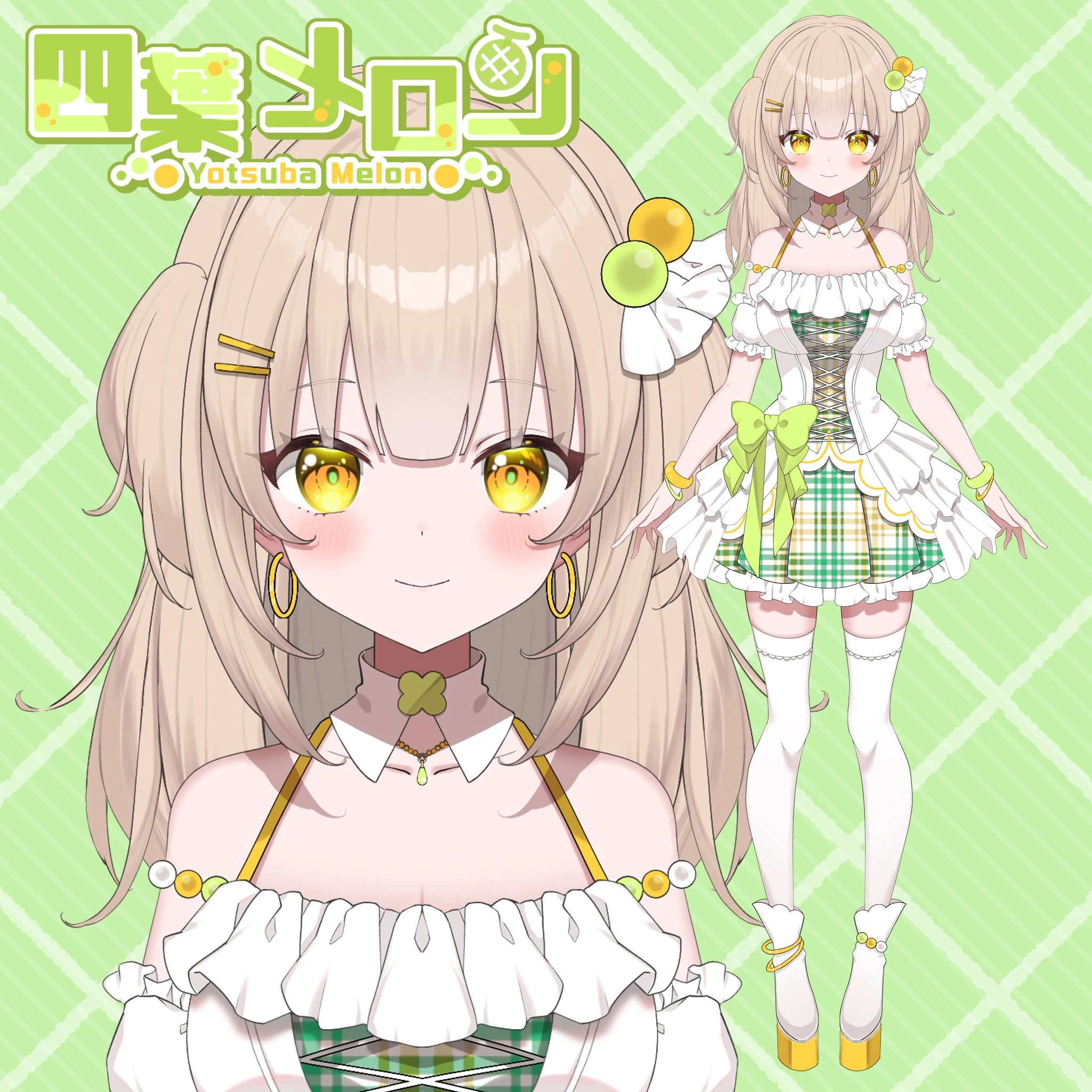 Yotsuba Melon character illustration