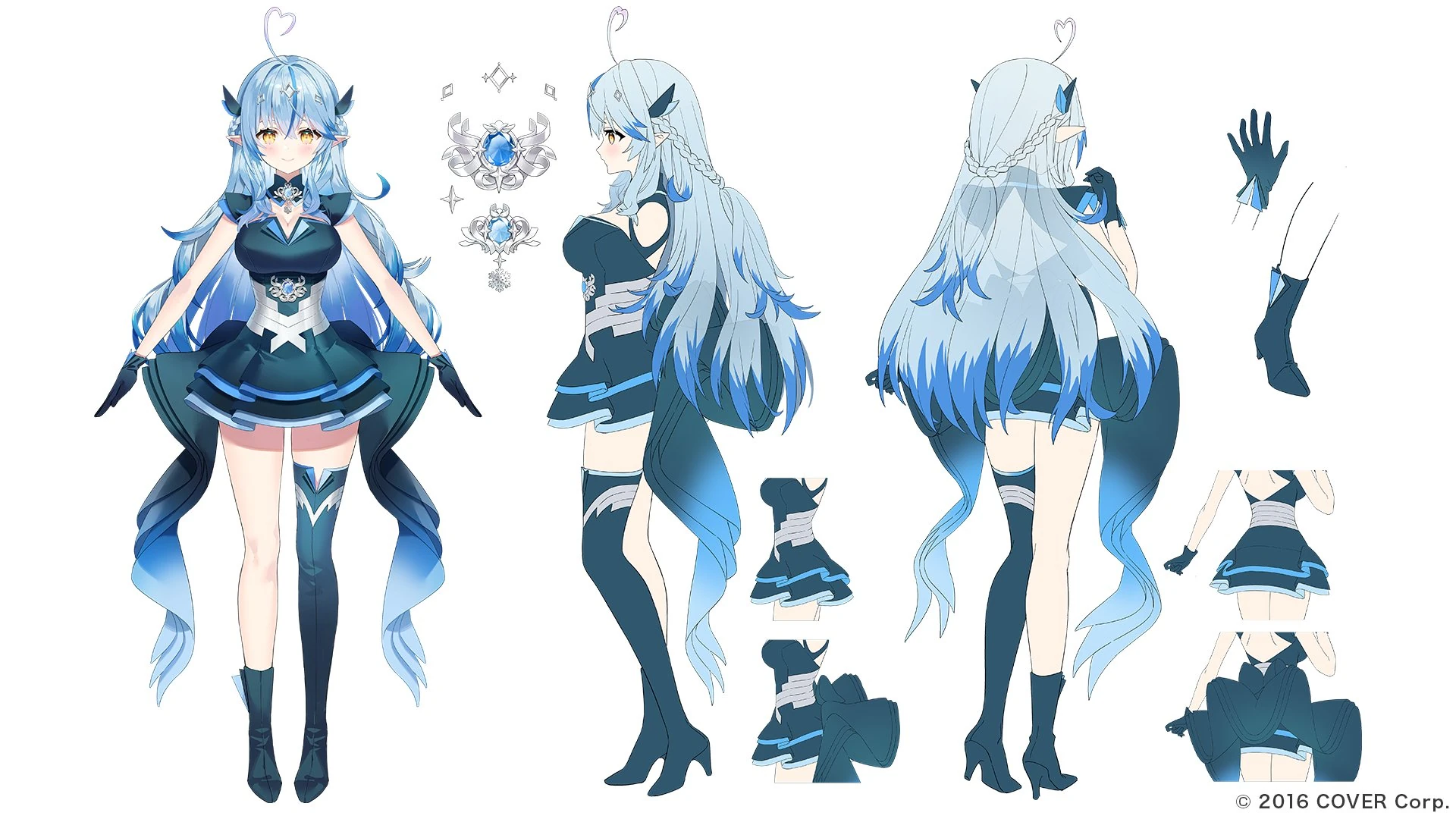 Magical Girl holoWitches! Character Concept Illustration<br>by Ancotaku