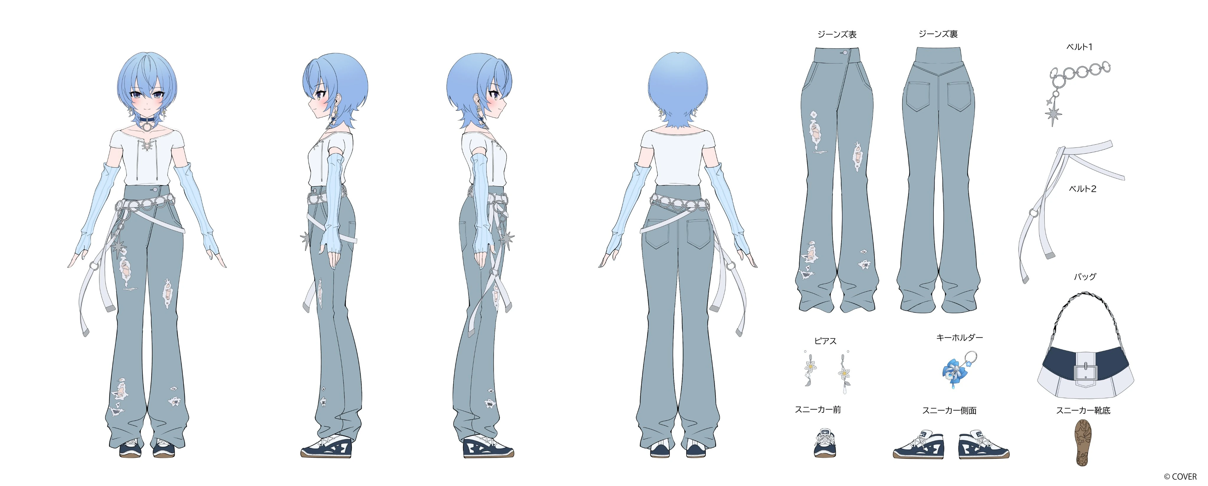 holonatsu Paradise Costume Reference Sheet