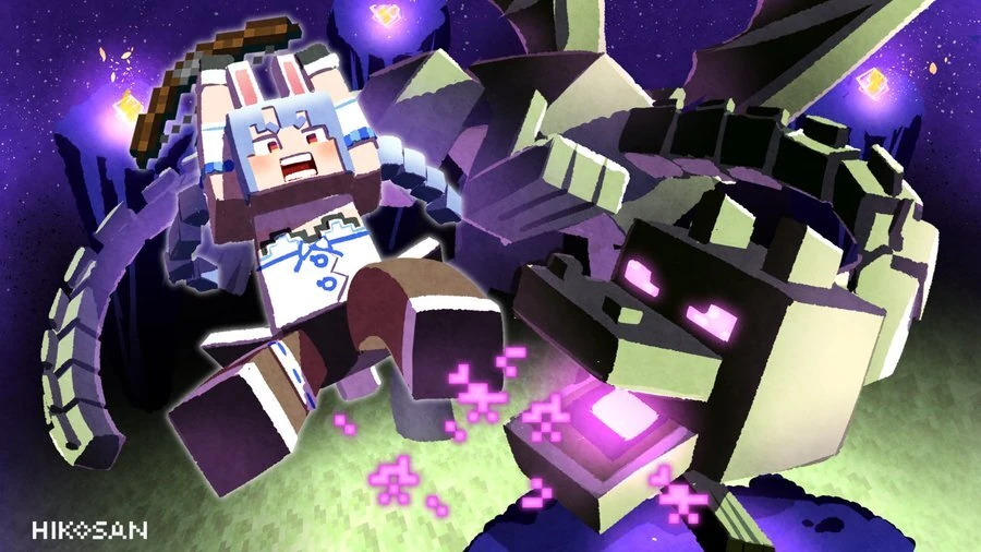 Minecraft Illustration<br>by Hikosan