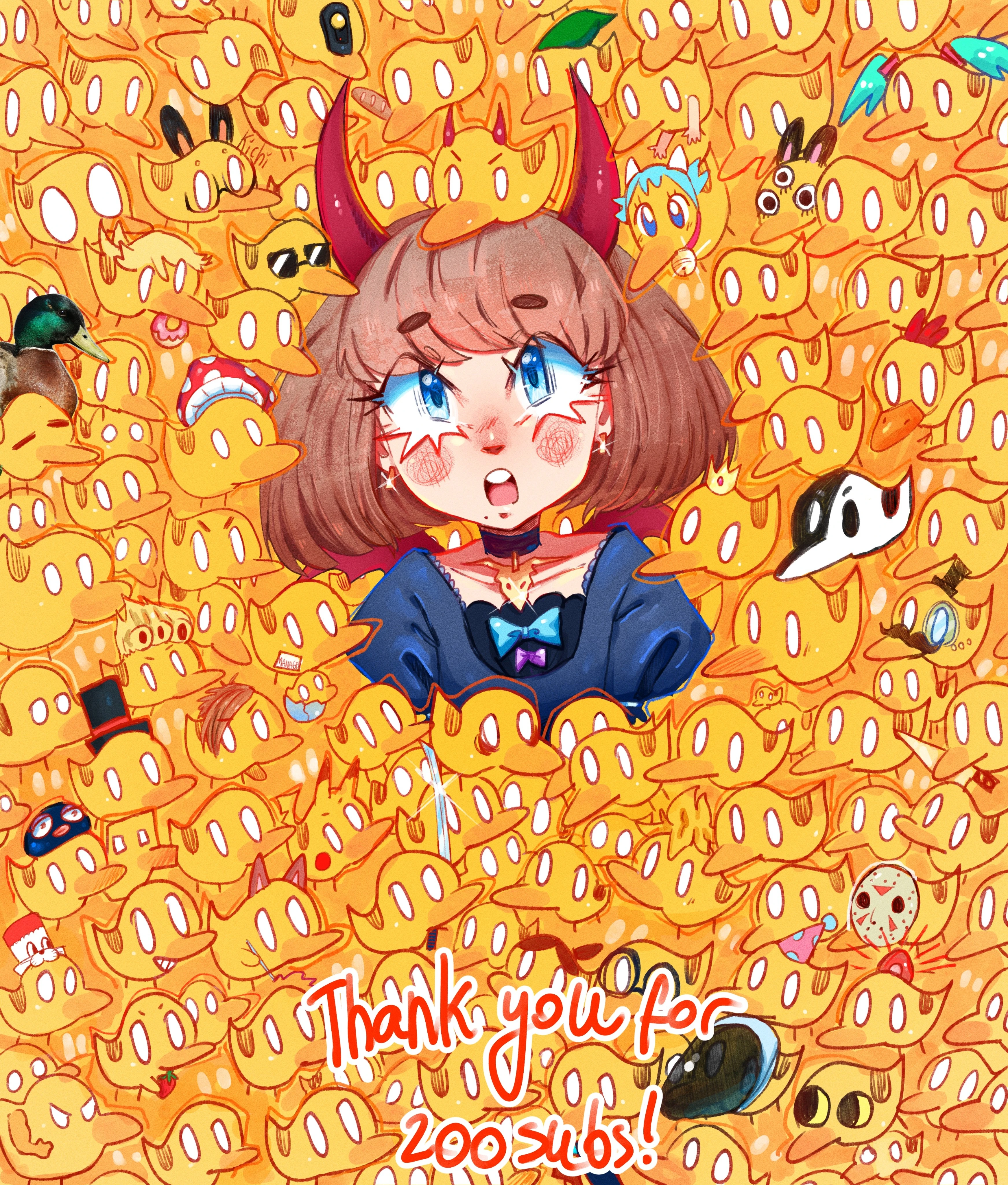 200 Subs Commemorative Art Work