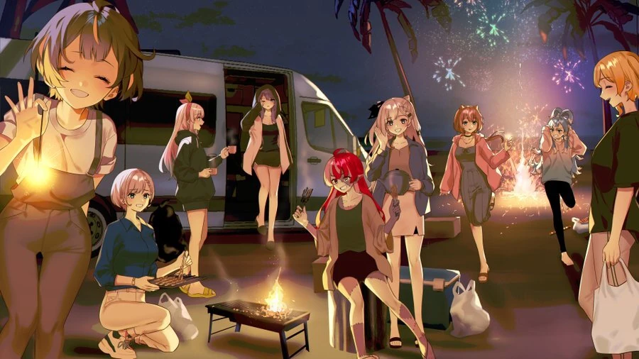HoloID Happy New Year 2023 Illustration<br>by Hieh